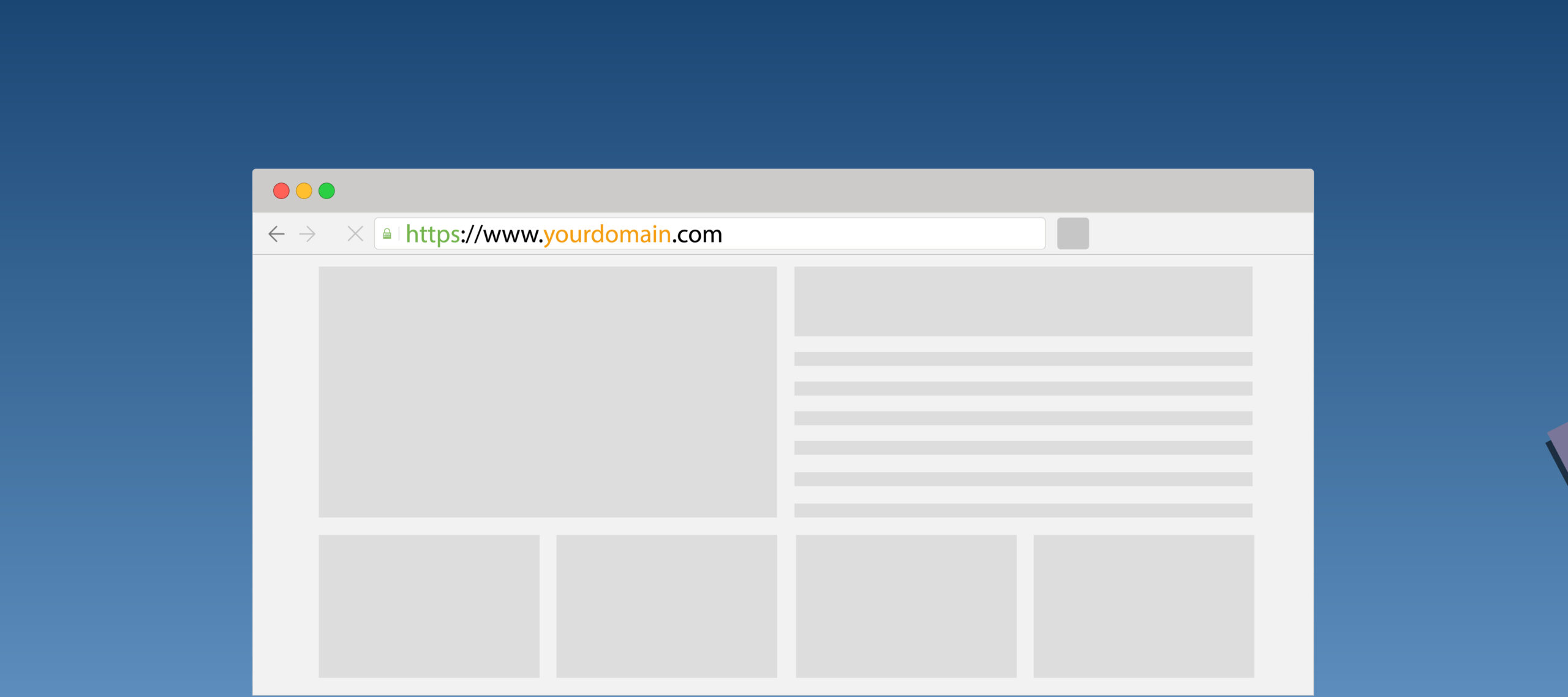 Domain name Website Illustration